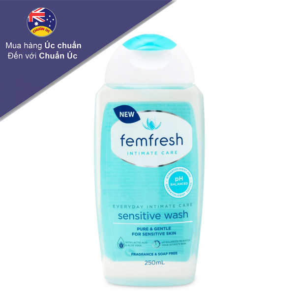 Femfresh Sensitive Wash Nhạy Cảm (C/250Ml) Xanh