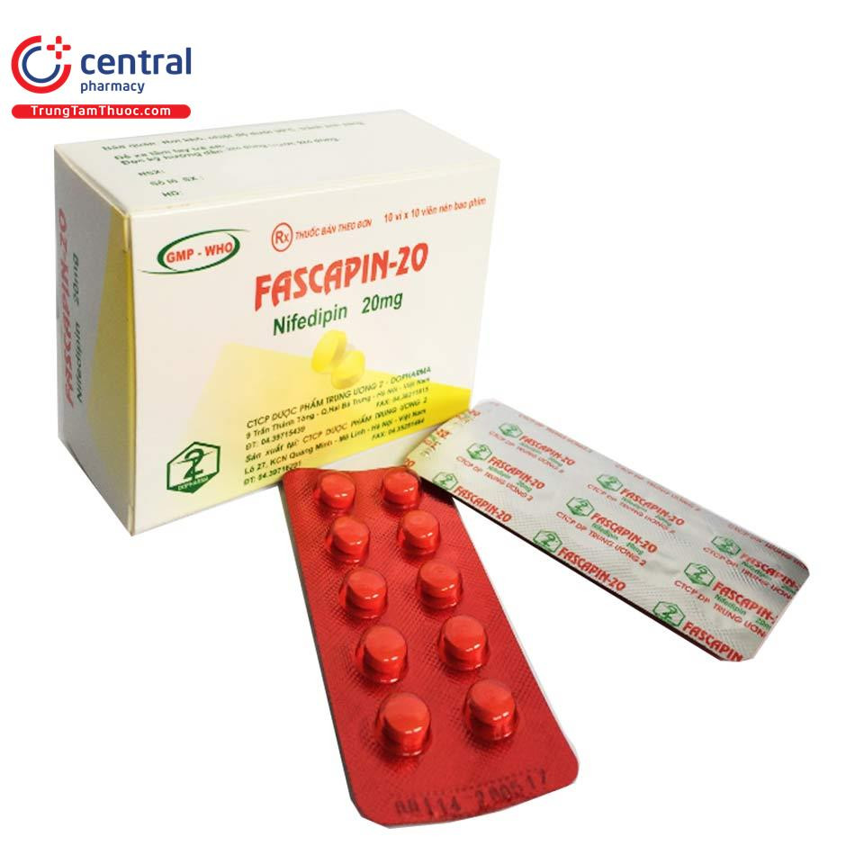 Fascapin Nifedipin 20Mg Tw2 (H100V)