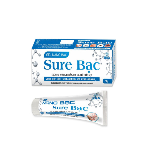 Gel Sure Bạc- gel nano bạc _Zena (T20G)