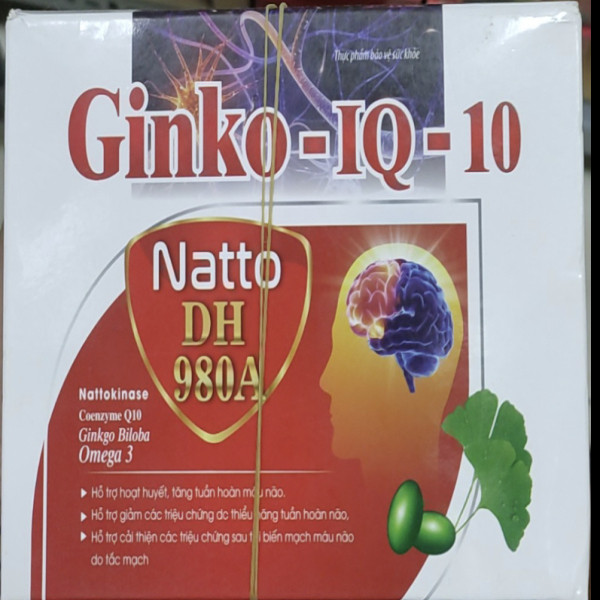 Ginkgo -Iq-10 (Hộp100V) Đỏ Trắng