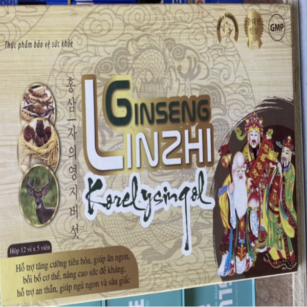 Ginseng Linzhi _Gỗ Vàng (Hộp12 Vỉ X 5 Viên)
