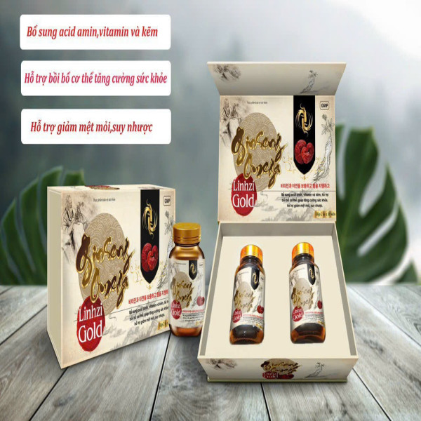Ginseng Omega Linzhi Gold _Gỗ Trắng (H2 Lọ X 30V)