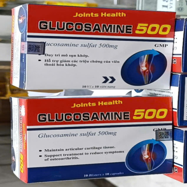Glucosamine 500 Đỏ _Vinaphar (H10 Vỉ X 10V)