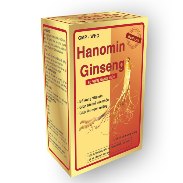 Hanomin Ginseng _Hà Nội (Hộp12 Vỉ X 5 Viên)