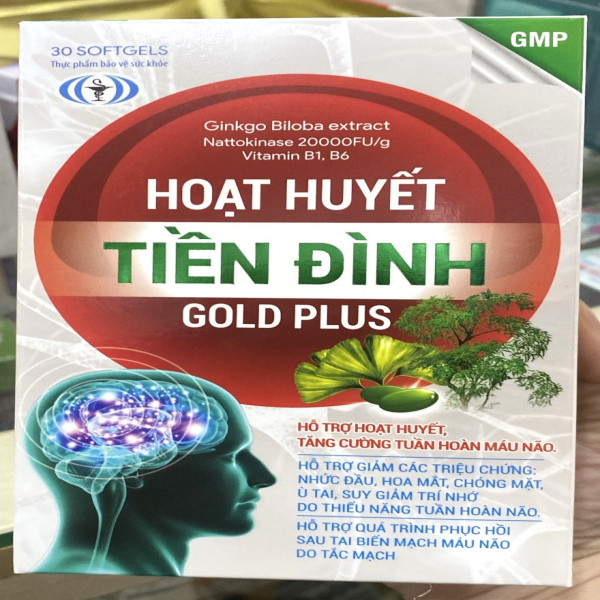 Hoạt Huyết Tiền Đình Gold Plus _Vp Ako (Lọ30V)