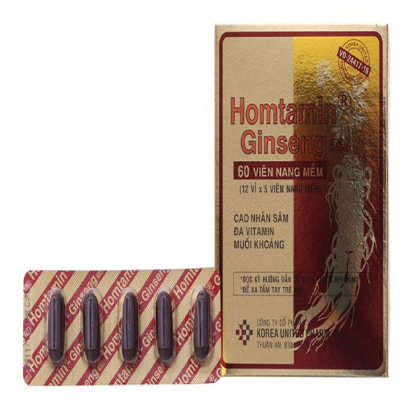 Homtamin Ginseng _Hàn Quốc (H12 Vỉ X 5V)