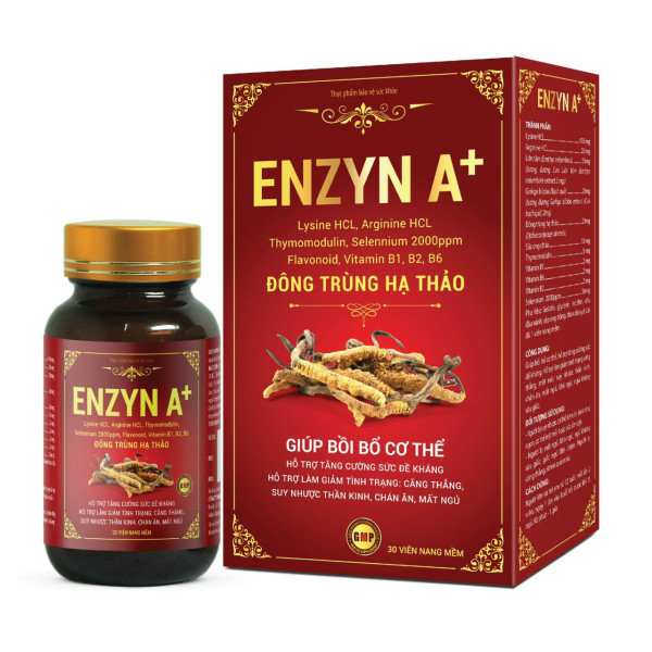 Enzyn A+ Đông Trùng Hạ Thảo _Ako (Lọ/30V)