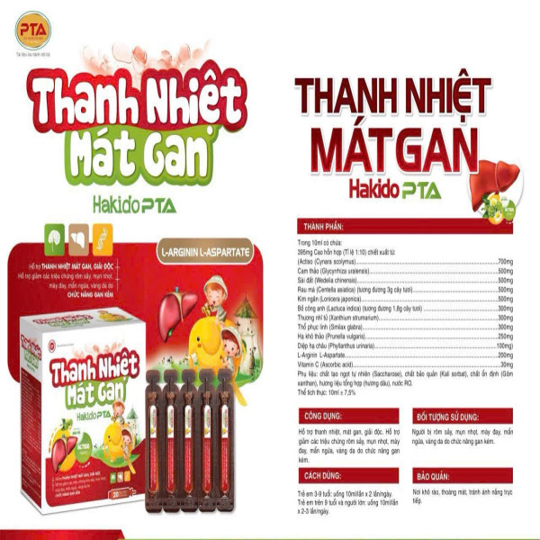 Thanh Nhiệt Mát Gan Hakido Pta