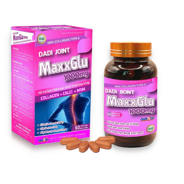 Dadi Joint (Glucosamin Maxxglu1000Mg _Hồng), Dadison (Lọ/60V) Full Hóa Đơn