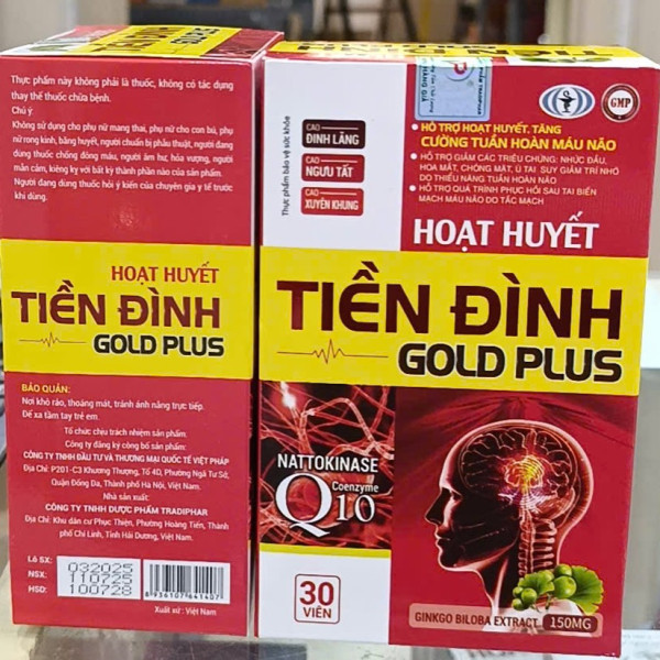 Hoạt Huyết Tiền Đình Đỏ Lọ 30 Viên Vp