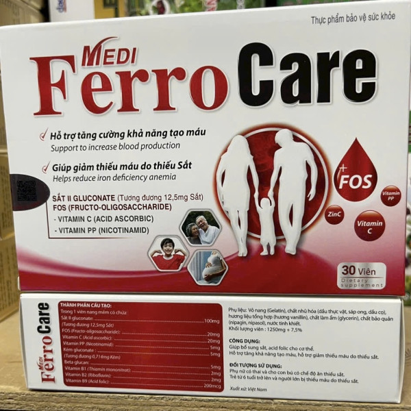 Ferro Care Sắt _Md (Hộp/3Vỉ X 10 Viên)