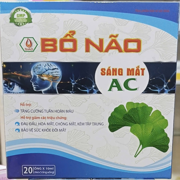 Bổ Não Sáng Mắt Á Châu (Hộp 20 Ống *10 Ml )