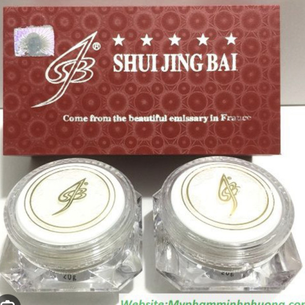 Kem Nám Trung Quốc Ngày Shui Jing Bai Ng (Hộp2 Lọ)