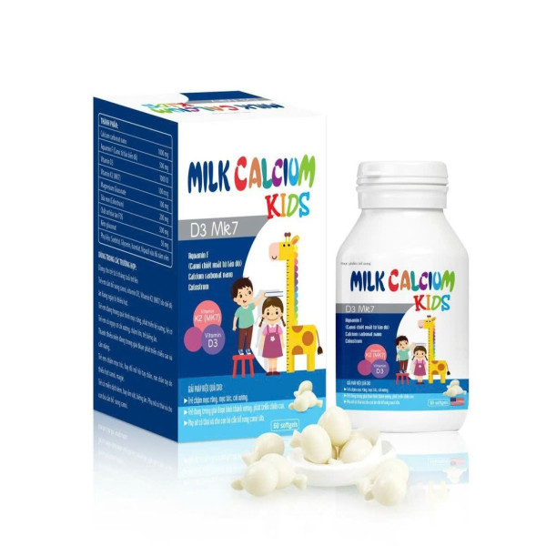Kẹo Milk Calcium Kids D3 Mk7 _Xanh Dương (L60V)