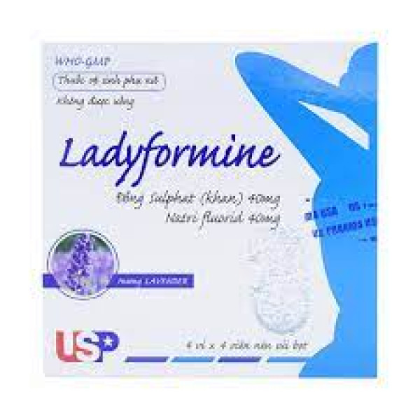 Ladyformine (Đồng Sulfat 40Mg) Viên Sủi Phụ Khoa _Usp (H4 Vỉ X 4V)