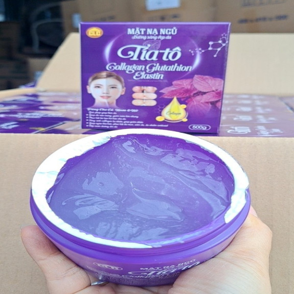 Mặt Nạ Ngủ Tía Tô Collagen _Clc (Hũ500G)