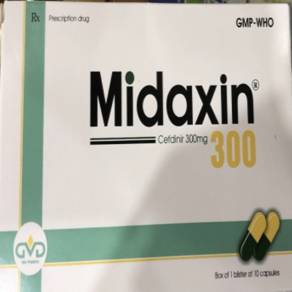 Midaxin Cefdinir 300 _Minh Dân (H10 Viên Nang)