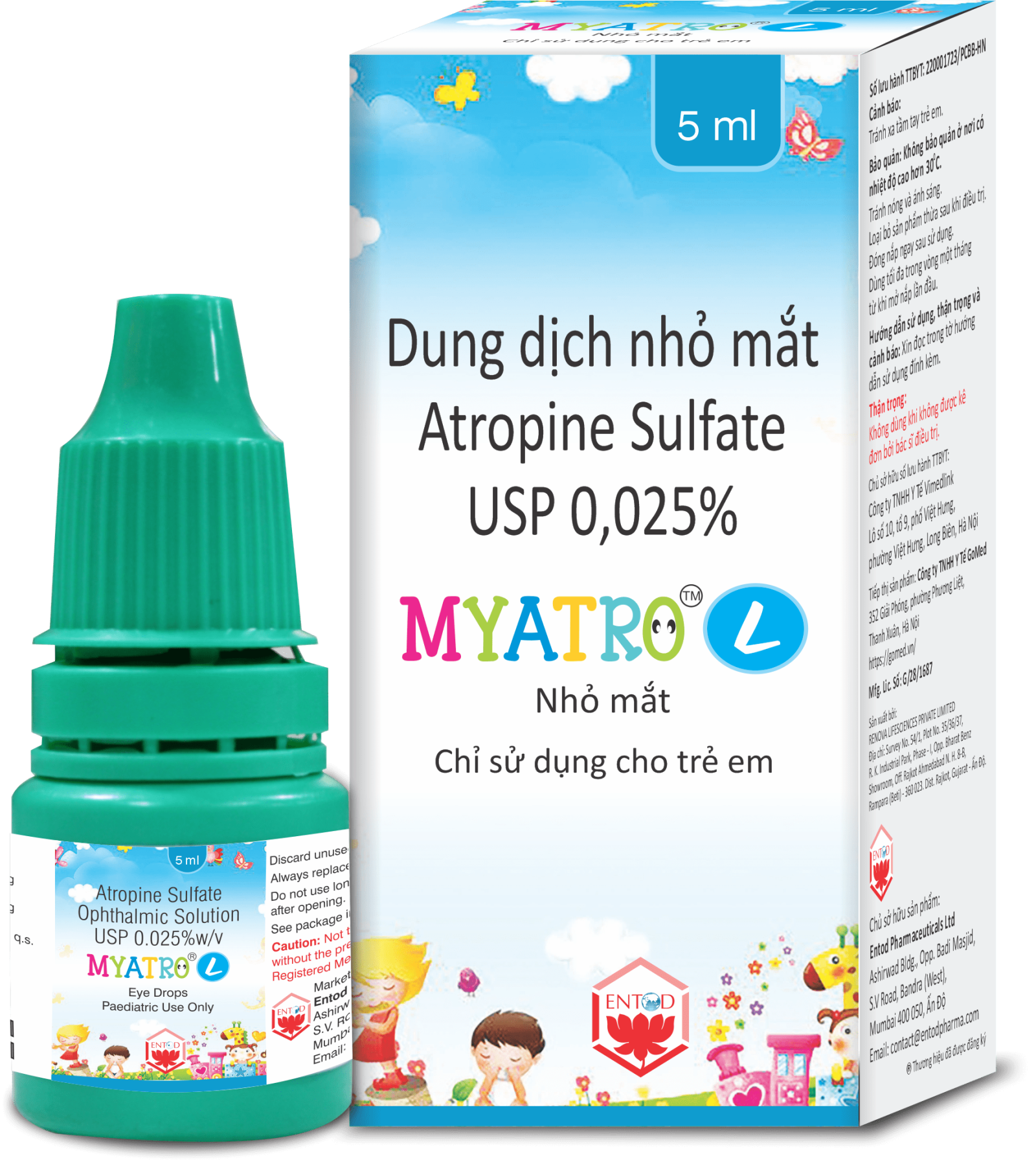 Nhỏ mắt Myatro L (L/5ml)