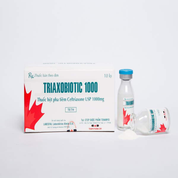 Triaxobiotic Ceftriaxone 1000Mg Tenamyd (H/10Lọ)