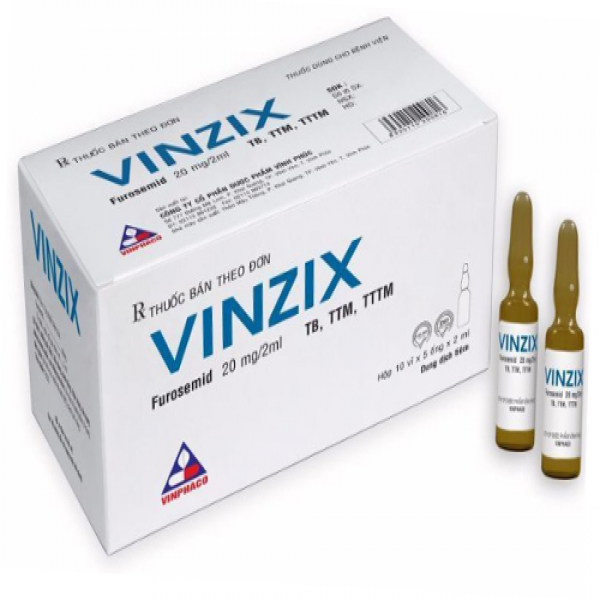 Vinzix Furosemid 20Mg/2Ml Vinphaco (H/50O/2Ml)