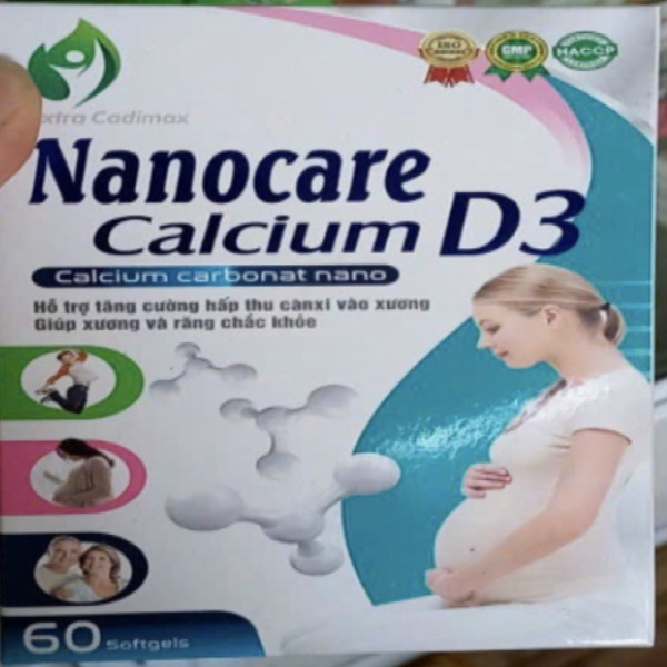 Nanocare Calcium D3 Bổ Bầu Xanh (Lọ60 Viên)
