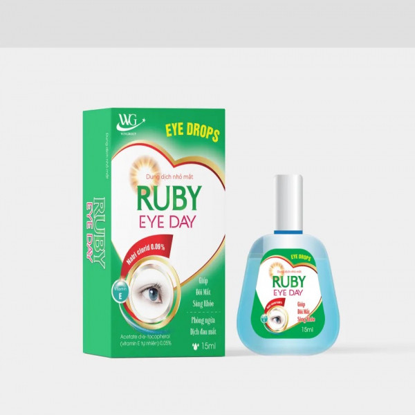 Nhỏ Mắt Ruby Eye Day _Xanh Lá, Wg (Lọ15Ml)
