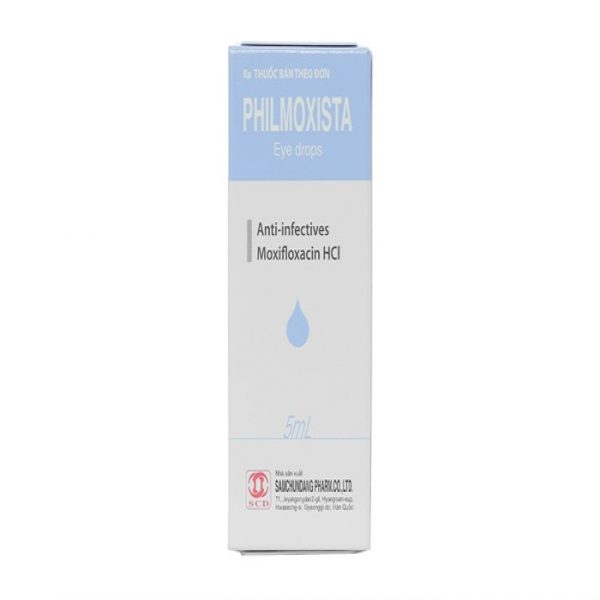 Nhỏ Mắt Philmoxista Moxifloxacin 5Mgml Samchungdang (C5Ml)