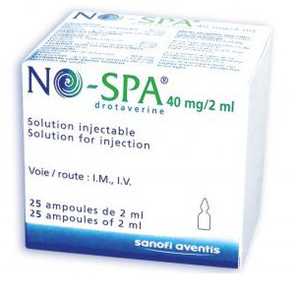 No-Spa 40Mg Sanofi (H/25 Ống/2Ml)