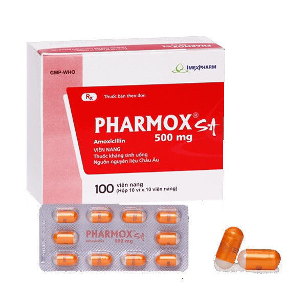 Pharmox 500Mg (Amoxicilin) _Imexpharm (H10 Vỉ X 10 Viên)