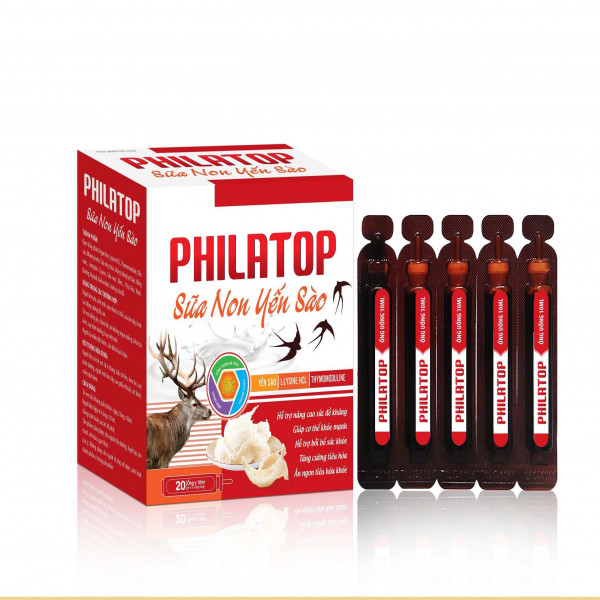 Philatop Vuông Sữa Non Yến Sào (H20Ống10Ml) K84H- D9.27
