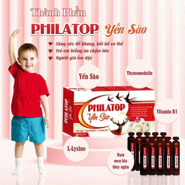 Philatop Yến Sào Én (H20 Ống) K80H