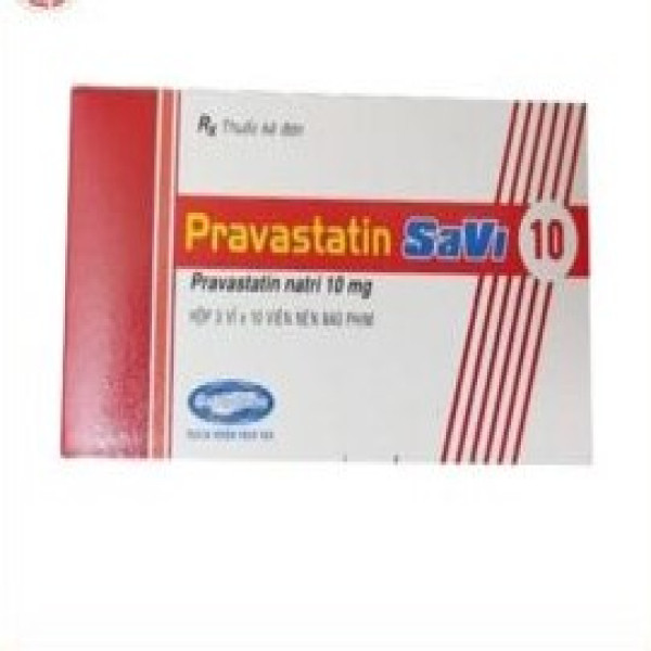 Pravastatin 10Mg _Savi (H3 Vỉ X 10V)