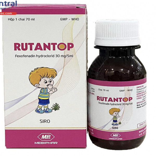 Rutantop Siro (Fexofenadin 30Mg5Mg) _Mebiphar (Chai70Ml)