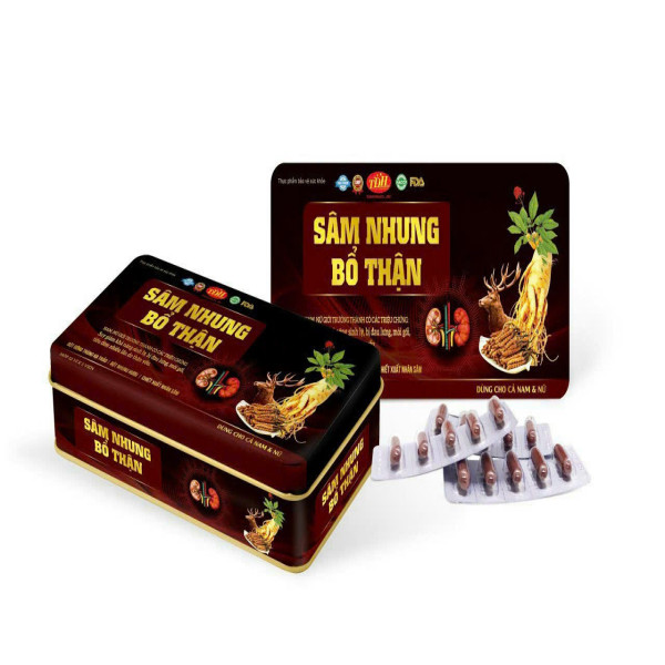 Sâm Nhung Bổ Thận Tdh _Hộp Sắt (H60V)