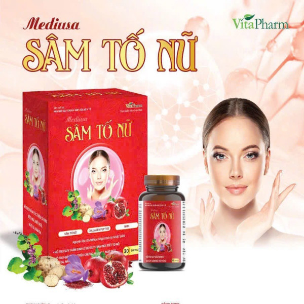 Sâm Tố Nữ _Gỗ Đỏ, Vita Us (Lọ30V)