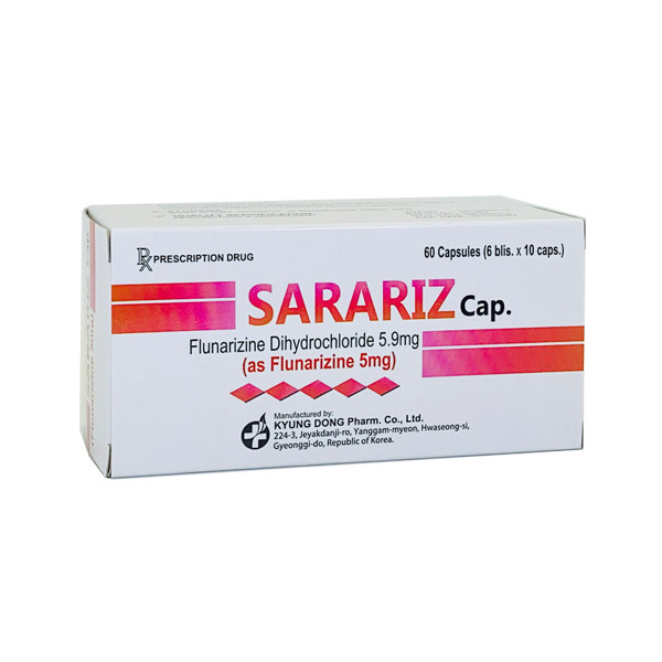 Sarariz 5Mg (Flunarizin) _Kyung Dong Hàn Quốc (H/60V)