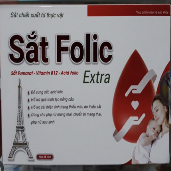 Bổ Máu Sắt Folic Extra _Ako (H3 Vỉ X 10V) D6.27 (Fe)