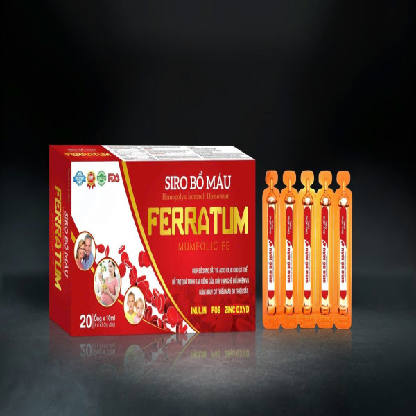 Sắt Bổ Máu Ferratum _Dài (H20 Ống)