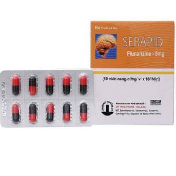Serapid 5Mg (Flunarizin ) _Hàn Quốc (H/100V)