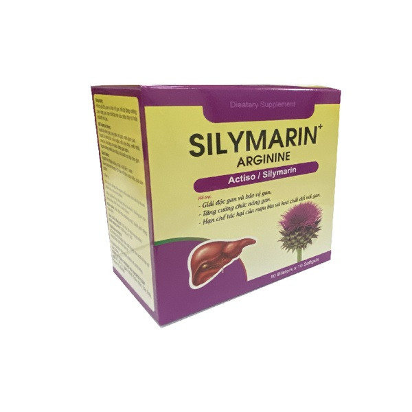 Bổ Gan Silymarin + Arginin Complex Tím _Ako (H100V) K100
