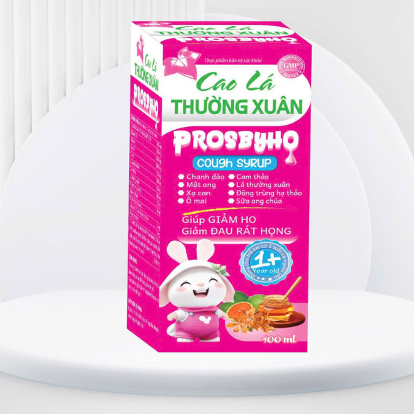 Siro Cao Lá Thường Xuân Prosbyho Hồng _Yn (Lọ100Ml)