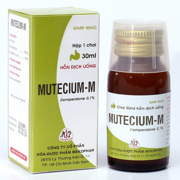 Siro Mutecium-M (Domperidon) _Mekophar (Lọ100Ml)