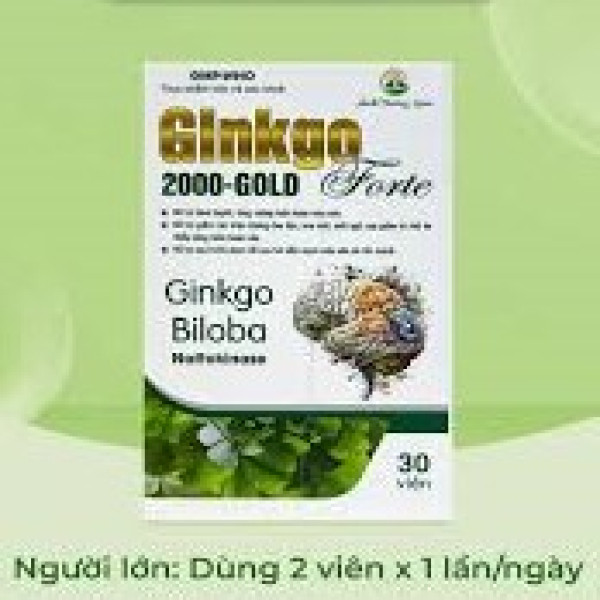 Ginkgo 2000-Gold Forte _Ánh Dương, Th Pharma (Lọ/30V)