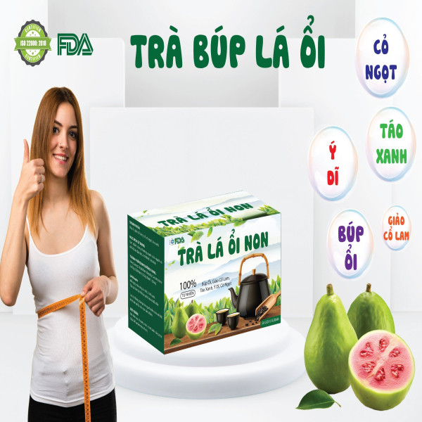 Trà Lá Ổi Non Giảm Cân _Trắng (H50 Gói3Gr) K96H- Date 52026