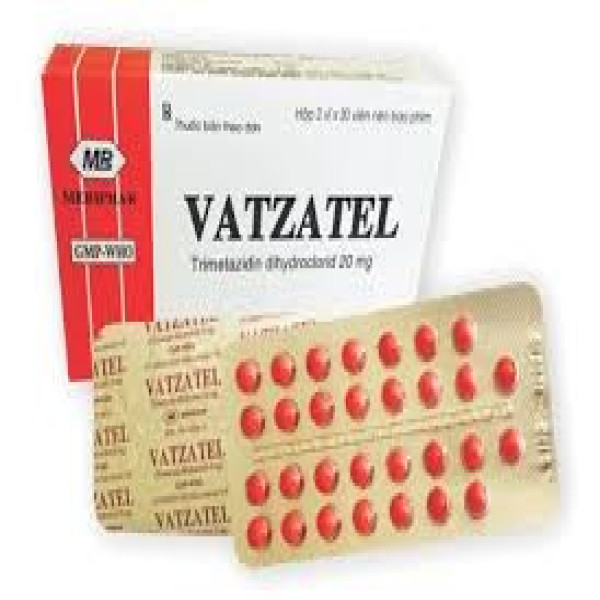 Vatzatel 20Mg (Trimetazidine) _Mebiphar (H2 Vỉ X 30V)