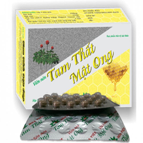 Viên Nén Tam Thất Mật Ong Hoa Việt (H60V)