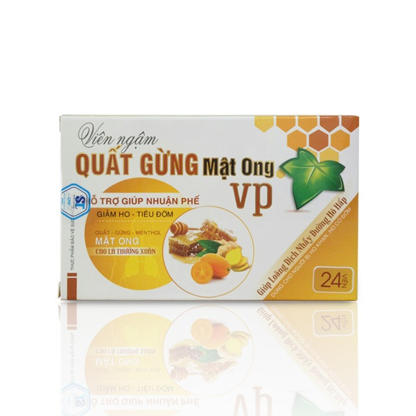 Viên Ngậm Quất Gừng Mật Ong _Vp (H24V)
