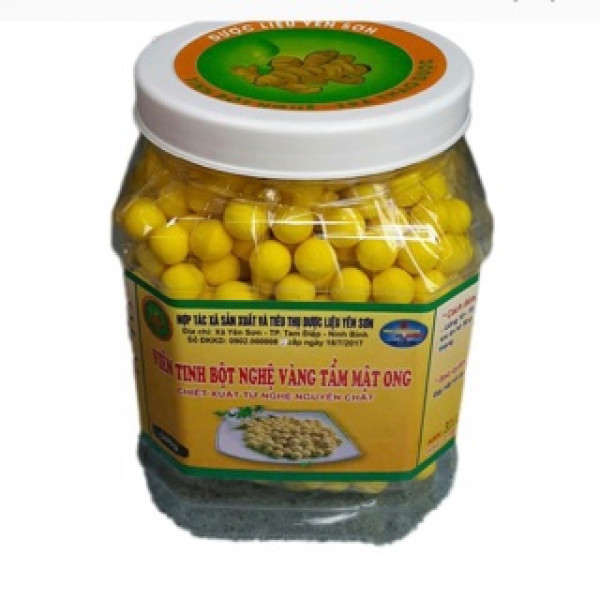 Viên Tinh Bột Nghệ Vàng Tẩm Mật Ong ( Lọ ) - Yên Sơn