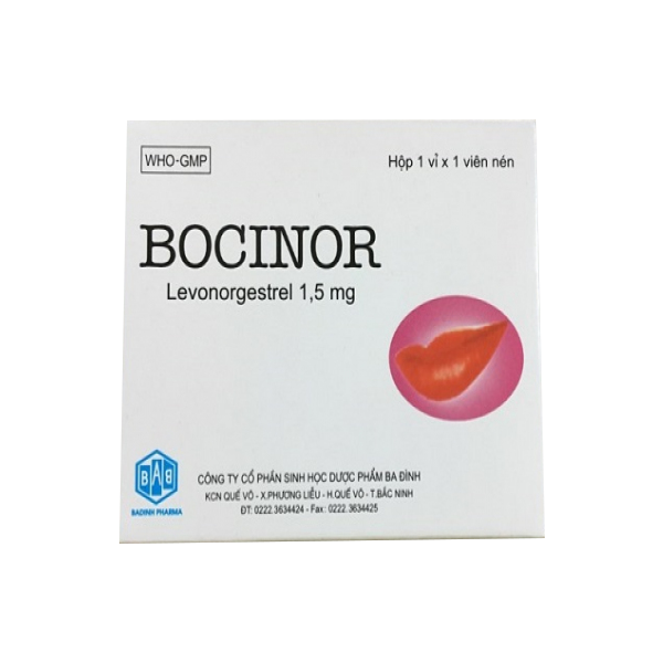 Viên Tránh Thai Bocinor (Hộp 1 Viên) Cọc = 10 Hộp