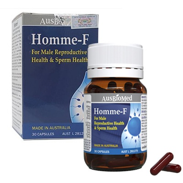 Viên Uống Giúp Tăng Chất Lượng Tinh Trùng Homme F Ausbiomed (H30V)
